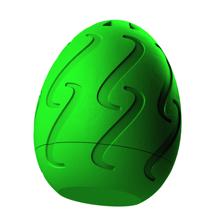 Plastikowy przyrząd do noseworku w kształcie pisanki – trwały i łatwy do utrzymania w czystości.