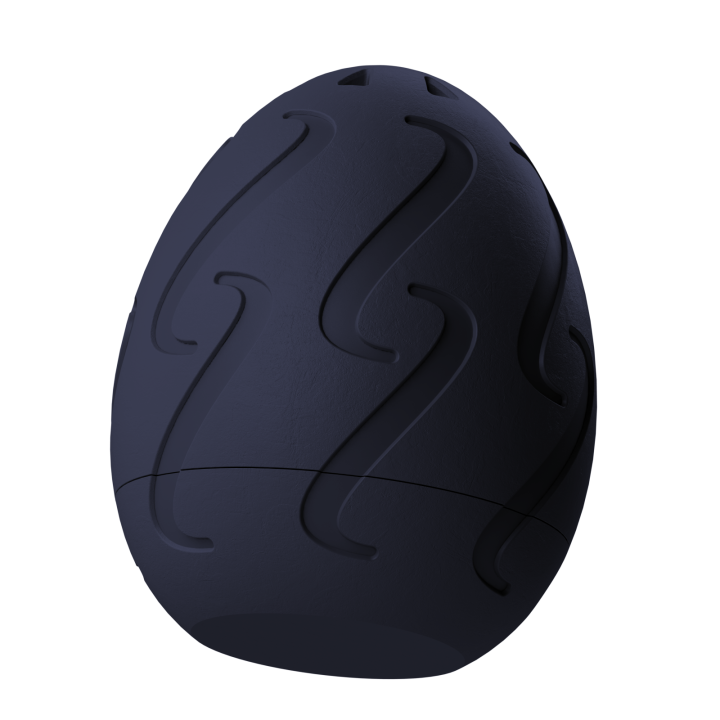 Plastikowy przyrząd do noseworku w kształcie pisanki – trwały i łatwy do utrzymania w czystości.