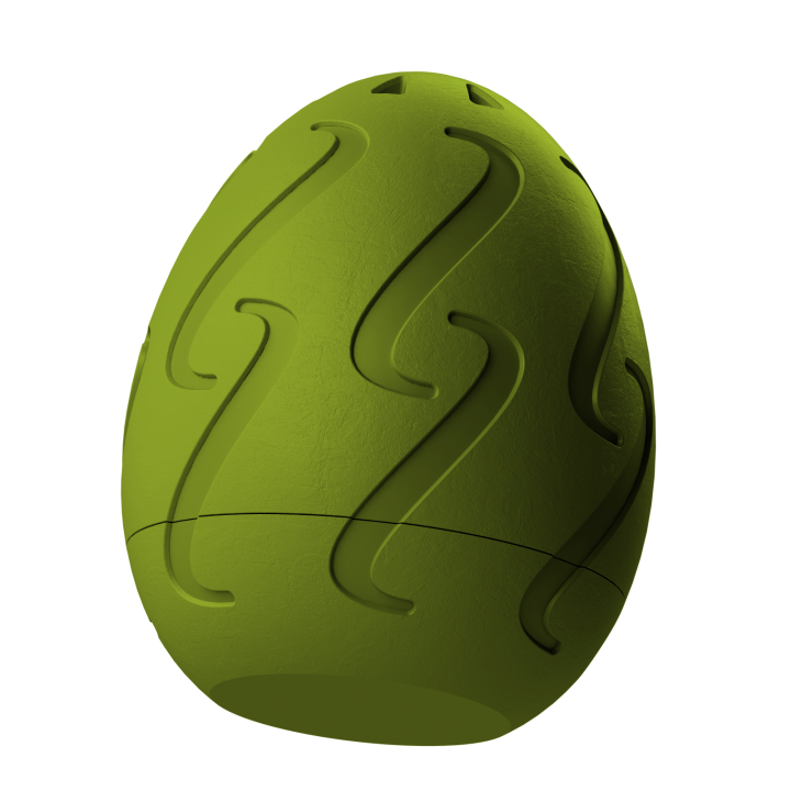 Plastikowy przyrząd do noseworku w kształcie pisanki – trwały i łatwy do utrzymania w czystości.