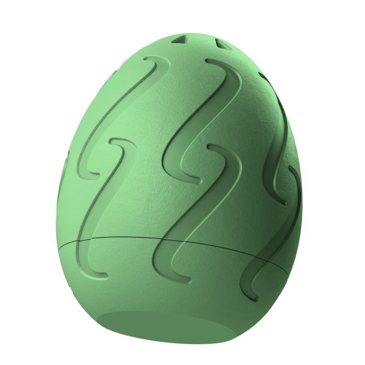 Plastikowy przyrząd do noseworku w kształcie pisanki – trwały i łatwy do utrzymania w czystości.