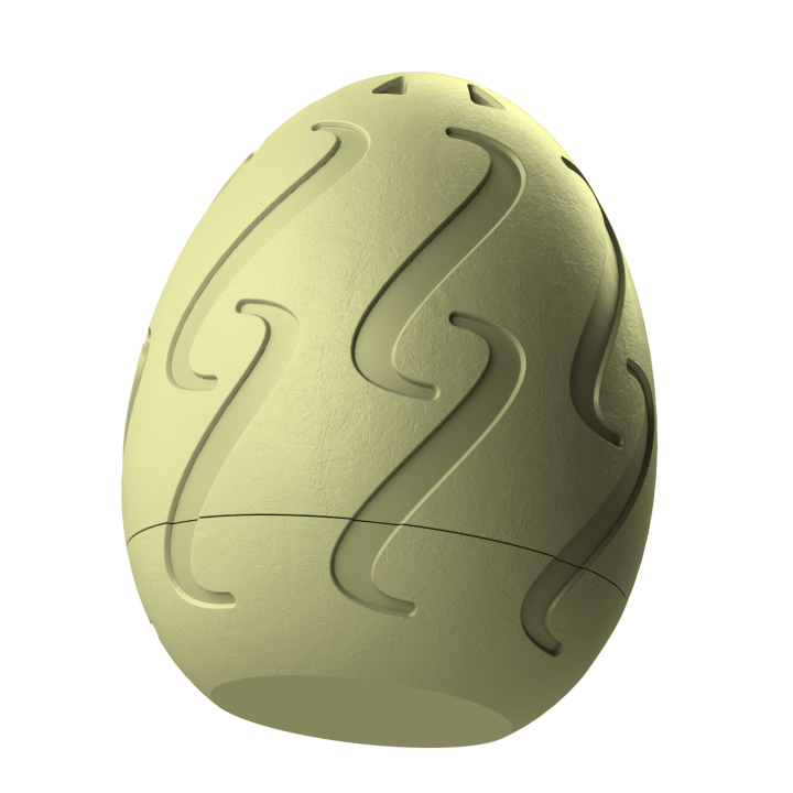 Plastikowy przyrząd do noseworku w kształcie pisanki – trwały i łatwy do utrzymania w czystości.