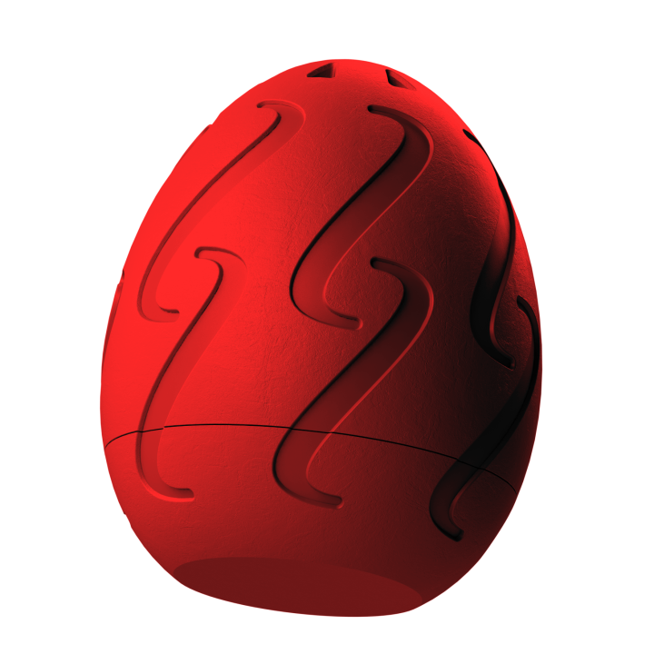 Plastikowy przyrząd do noseworku w kształcie pisanki – trwały i łatwy do utrzymania w czystości.