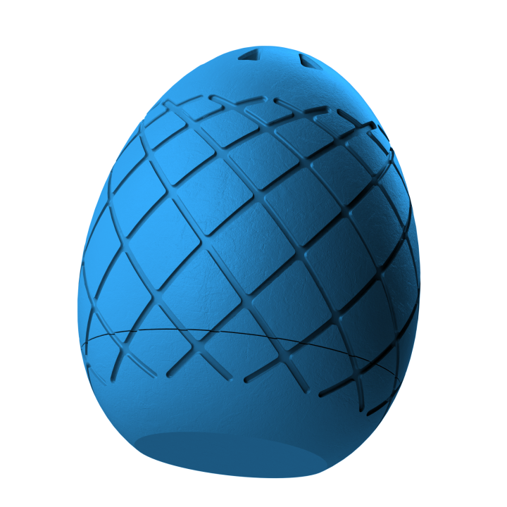 Plastikowy przyrząd do noseworku w kształcie pisanki – trwały i łatwy do utrzymania w czystości.