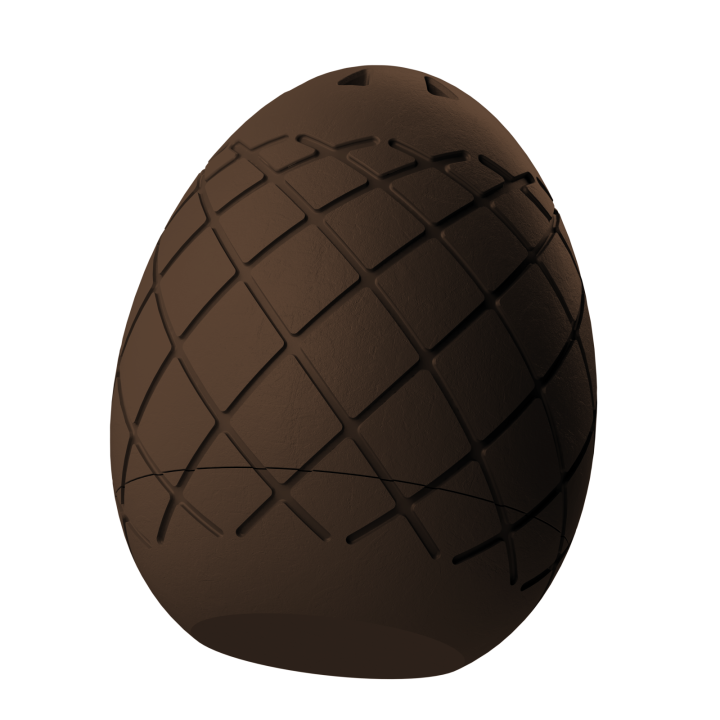 Plastikowy przyrząd do noseworku w kształcie pisanki – trwały i łatwy do utrzymania w czystości.