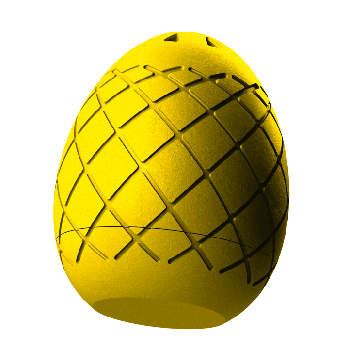 Plastikowy przyrząd do noseworku w kształcie pisanki – trwały i łatwy do utrzymania w czystości.