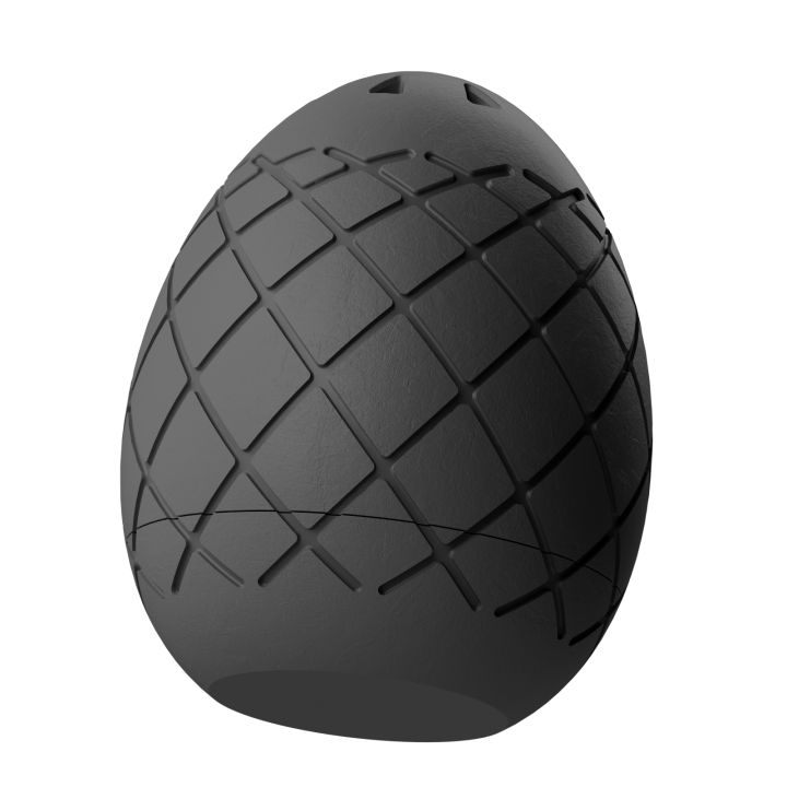 Plastikowy przyrząd do noseworku w kształcie pisanki – trwały i łatwy do utrzymania w czystości.