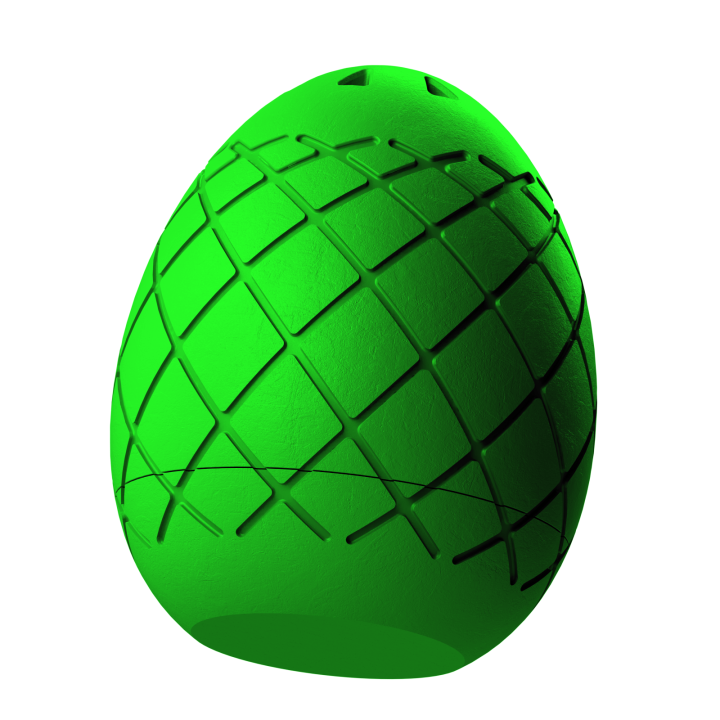 Plastikowy przyrząd do noseworku w kształcie pisanki – trwały i łatwy do utrzymania w czystości.