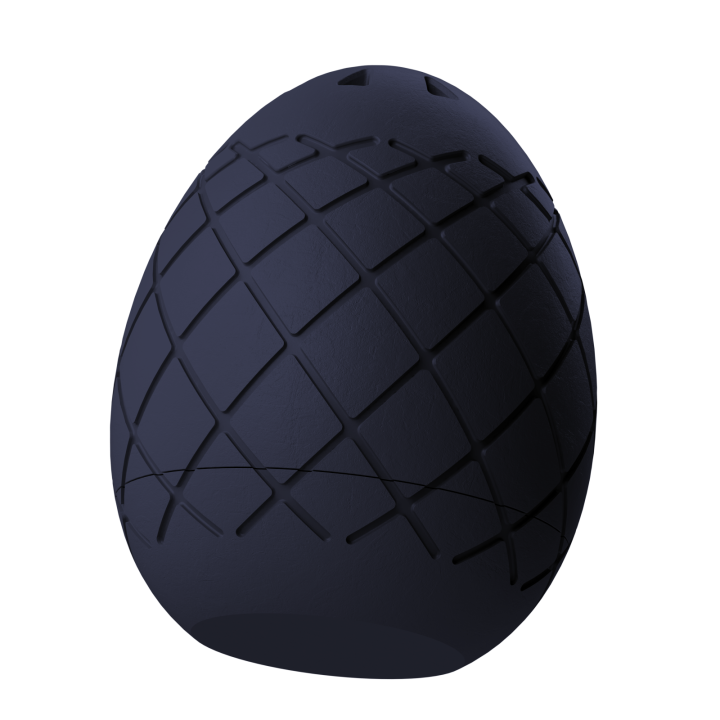 Plastikowy przyrząd do noseworku w kształcie pisanki – trwały i łatwy do utrzymania w czystości.