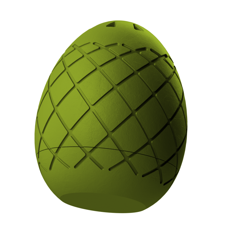 Plastikowy przyrząd do noseworku w kształcie pisanki – trwały i łatwy do utrzymania w czystości.