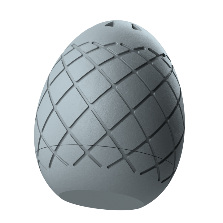 Plastikowy przyrząd do noseworku w kształcie pisanki – trwały i łatwy do utrzymania w czystości.