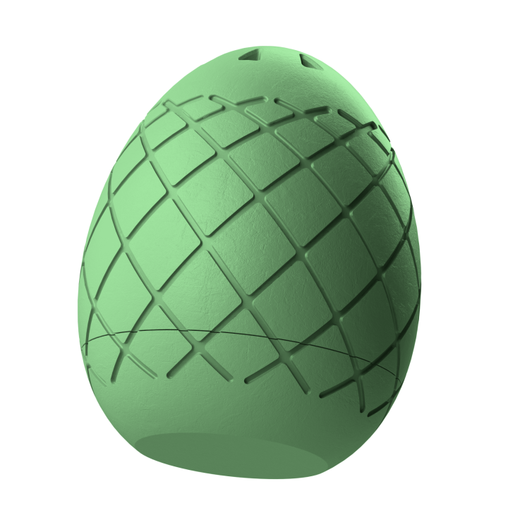 Plastikowy przyrząd do noseworku w kształcie pisanki – trwały i łatwy do utrzymania w czystości.