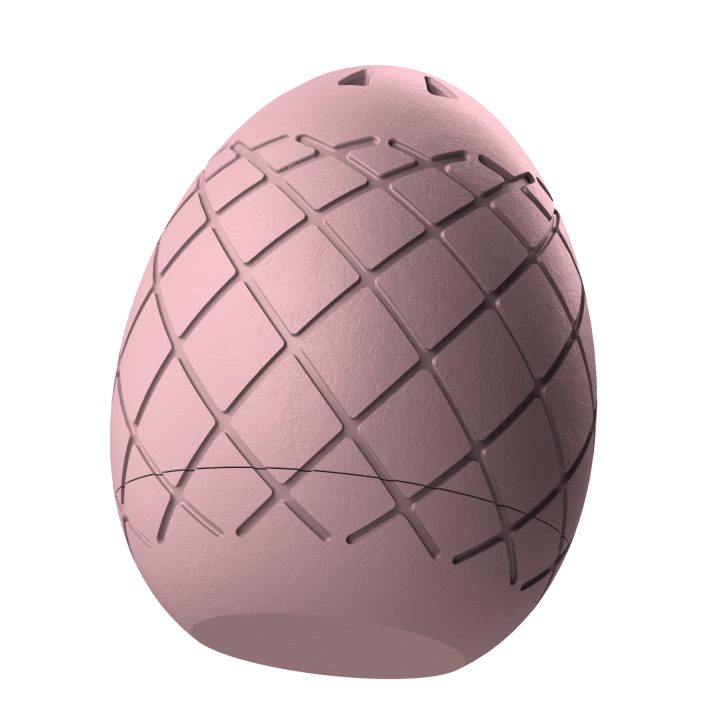 Plastikowy przyrząd do noseworku w kształcie pisanki – trwały i łatwy do utrzymania w czystości.