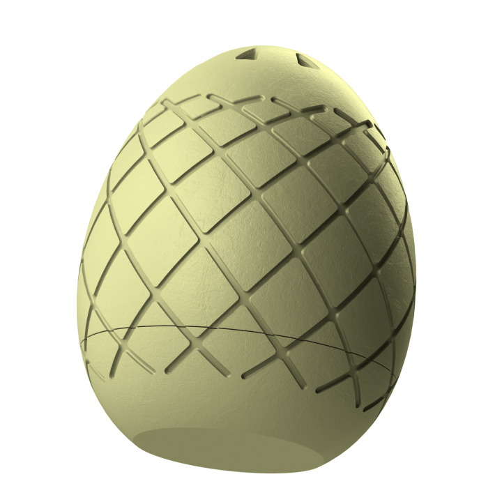 Plastikowy przyrząd do noseworku w kształcie pisanki – trwały i łatwy do utrzymania w czystości.