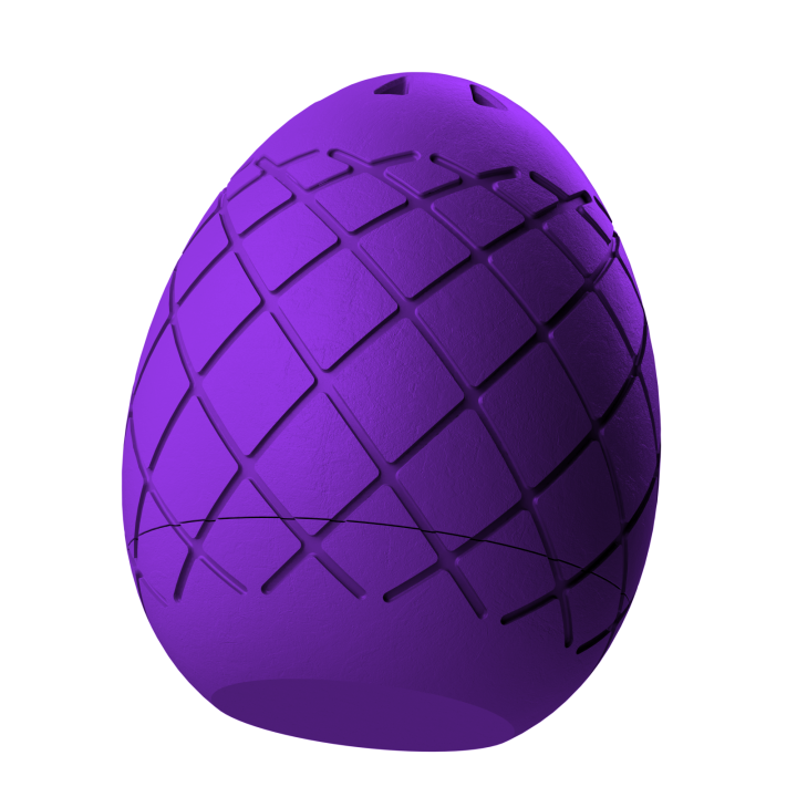 Plastikowy przyrząd do noseworku w kształcie pisanki – trwały i łatwy do utrzymania w czystości.