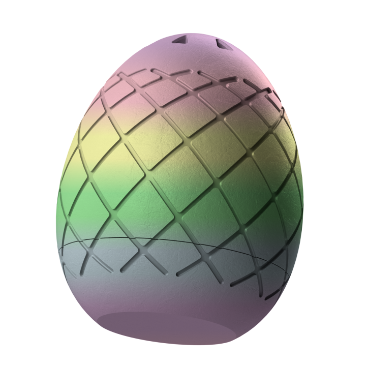 Plastikowy przyrząd do noseworku w kształcie pisanki – trwały i łatwy do utrzymania w czystości.