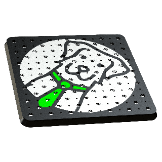 Scent Tile for precise scent marking in Nosework training