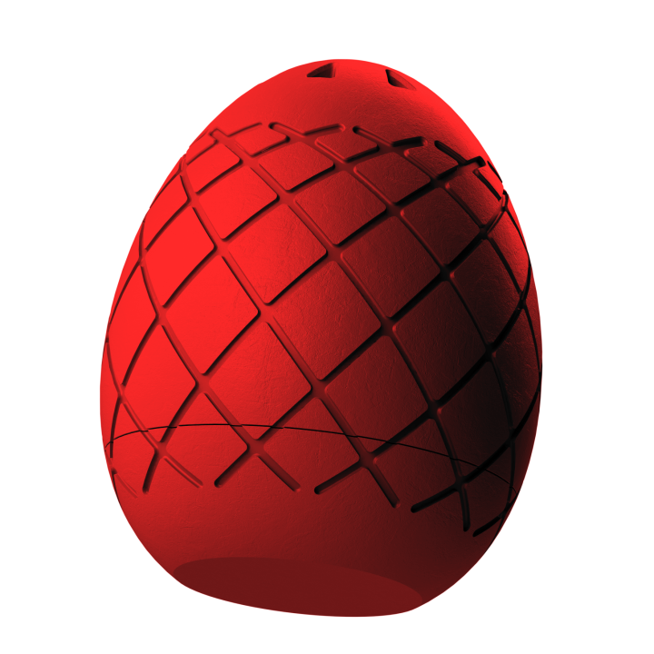 Plastikowy przyrząd do noseworku w kształcie pisanki – trwały i łatwy do utrzymania w czystości.