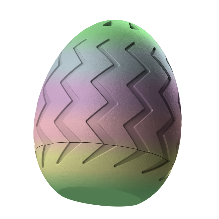 Plastikowy przyrząd do noseworku w kształcie pisanki – trwały i łatwy do utrzymania w czystości.