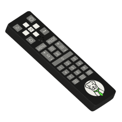 TV-fjernkontrollattrapp for lukttrening | Fluo Dog