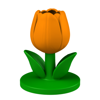 🌷 Tulipan zapachowy do treningu nosework (na puszki Nano+ i inne nośniki zapachu)