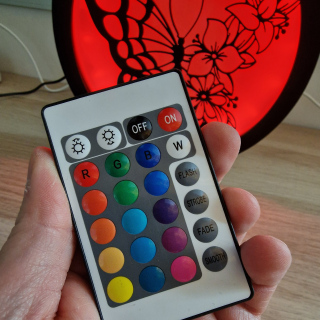 🏷️Lampka LED Motyl RGB - licytacja od 1 zł bez ceny minimalnej!