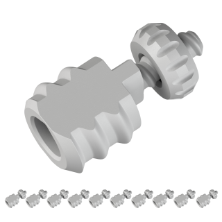 Adaptadores IKEA SKÅDIS para acessórios (cogumelos, tulipas, girassóis) - 10 unid.