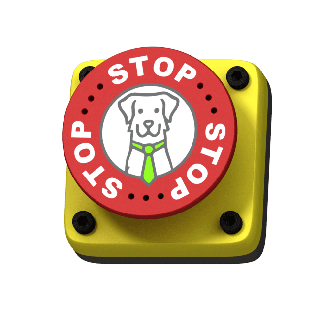 Small safety button for scent training