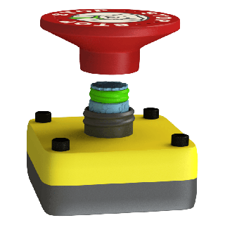 Small safety button for scent training