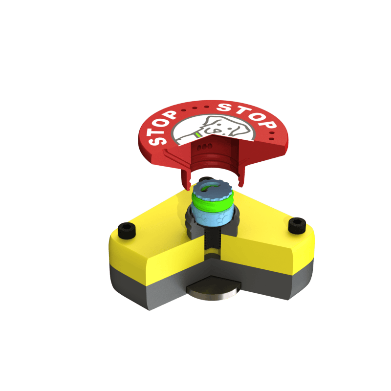 Small button for scent training | Fluo Dog