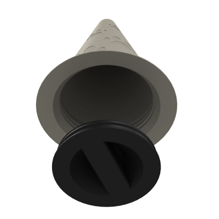 Przyrząd do noseworku z wylotem zapachu u góry – konstrukcja zapewniająca czytelny stożek zapachowy.