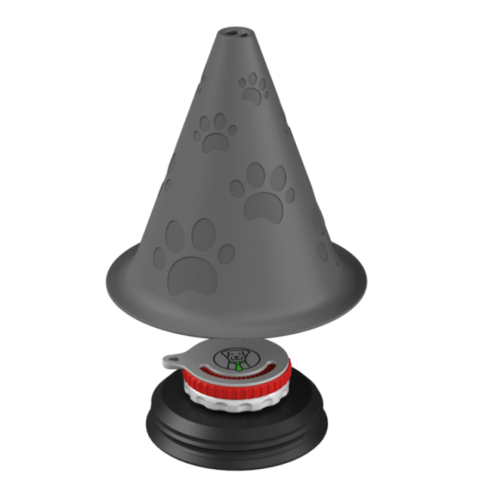 Dekoracyjny dyspenser zapachu – kolorowy pachołek do ćwiczeń scent work.