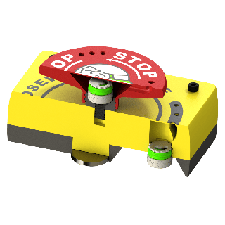 Large safety button for scent training