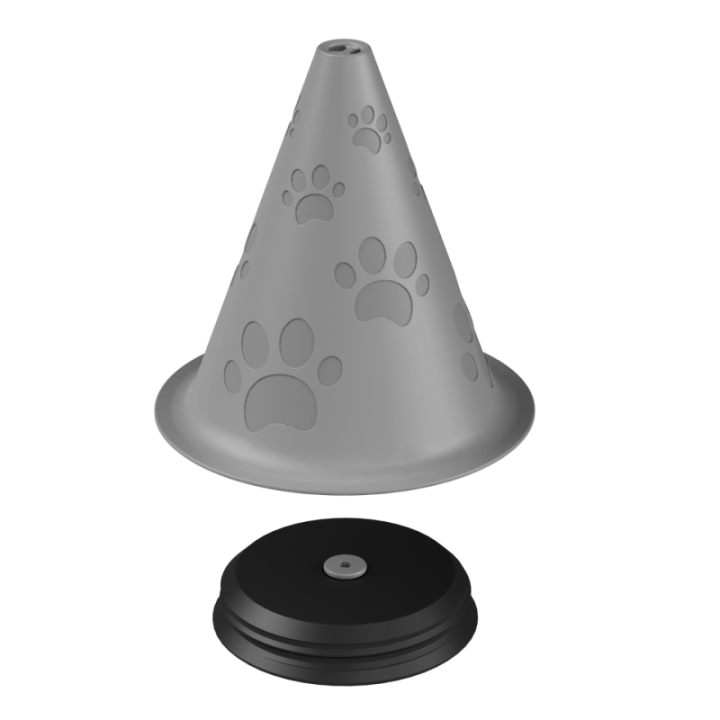 Kolorowa atrapa pachołka do profesjonalnego szkolenia węchu – doskonała do budowania motywacji psa.