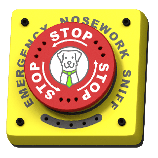 Duży sikkerhetsknapp til treninger i węch