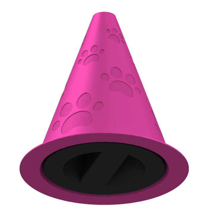 Gumowy przyrząd do noseworku w kształcie stożka – trwały i łatwy do utrzymania w czystości.