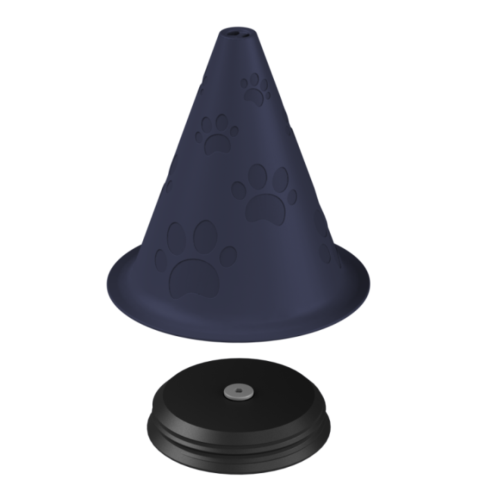 Kolorowa atrapa pachołka do profesjonalnego szkolenia węchu – doskonała do budowania motywacji psa.