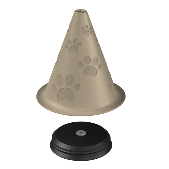 Kolorowa atrapa pachołka do profesjonalnego szkolenia węchu – doskonała do budowania motywacji psa.