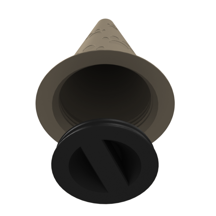 Przyrząd do noseworku z wylotem zapachu u góry – konstrukcja zapewniająca czytelny stożek zapachowy.