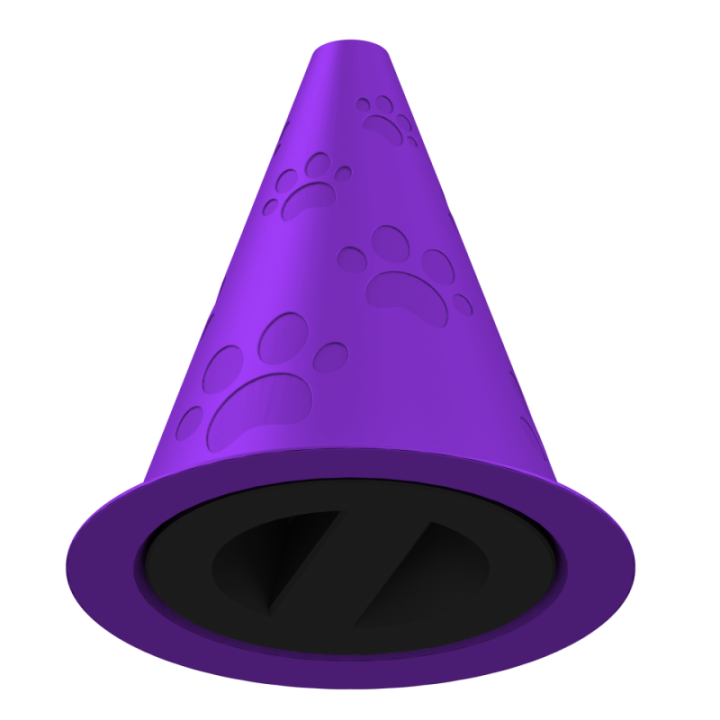 Gumowy przyrząd do noseworku w kształcie stożka – trwały i łatwy do utrzymania w czystości.