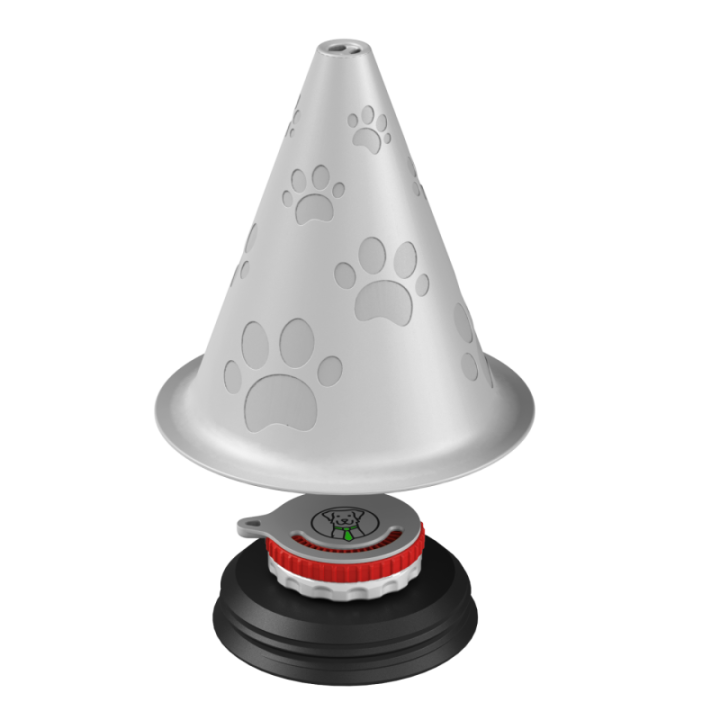 Dekoracyjny dyspenser zapachu – kolorowy pachołek do ćwiczeń scent work.