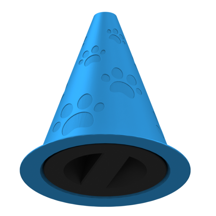 Dekoracyjny dyspenser zapachu – kolorowy pachołek do ćwiczeń scent work.