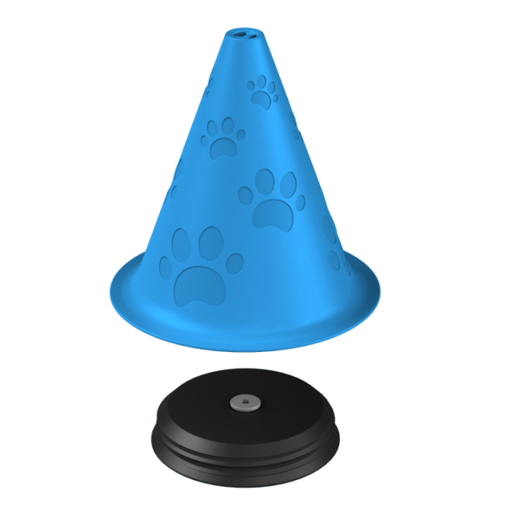 Przyrząd do noseworku z wylotem zapachu u góry – konstrukcja zapewniająca czytelny stożek zapachowy.