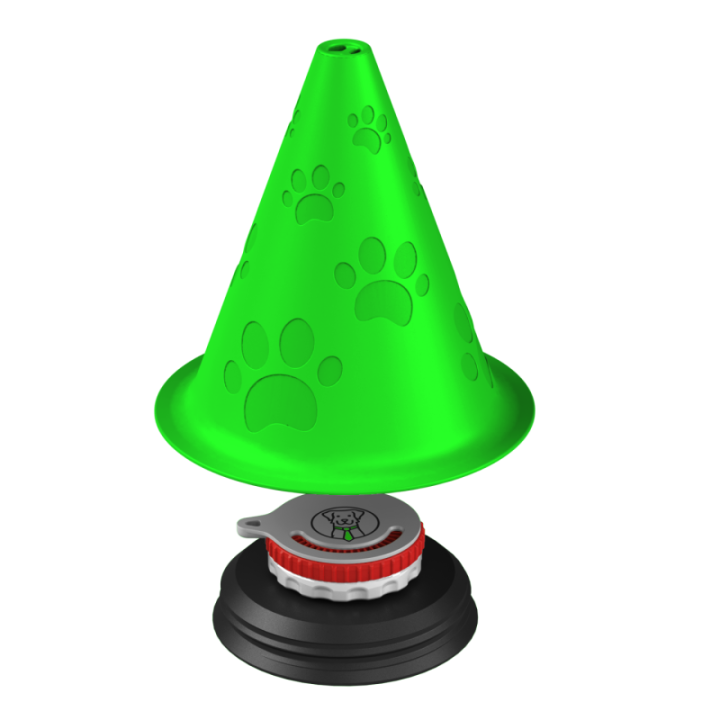 Kolorowa atrapa pachołka do profesjonalnego szkolenia węchu – doskonała do budowania motywacji psa.
