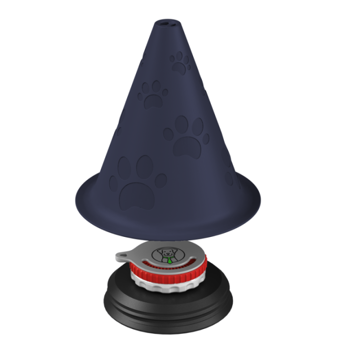 Kolorowa atrapa pachołka do profesjonalnego szkolenia węchu – doskonała do budowania motywacji psa.