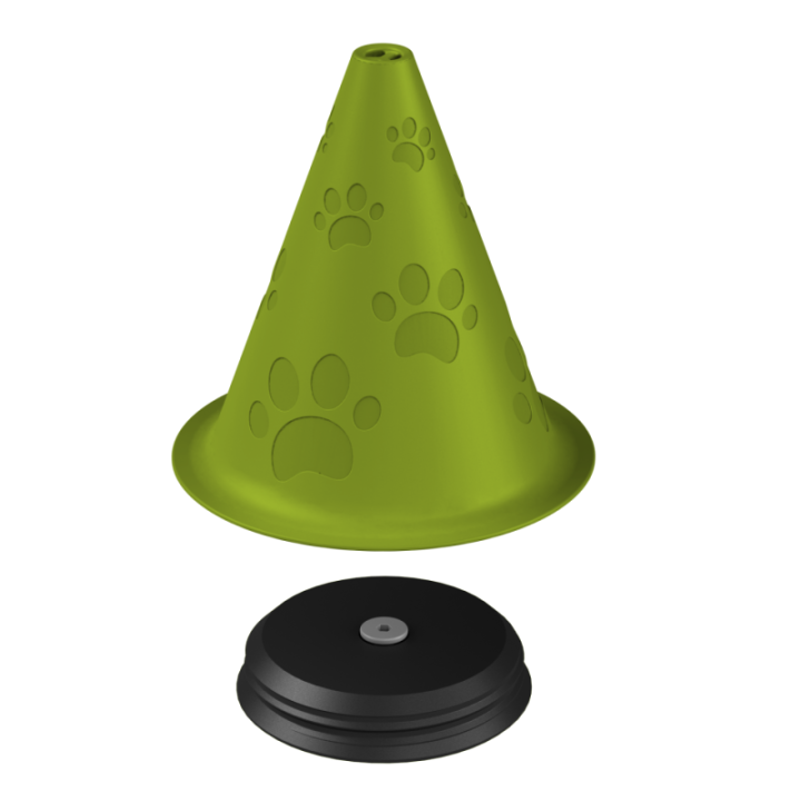 Przyrząd do noseworku z wylotem zapachu u góry – konstrukcja zapewniająca czytelny stożek zapachowy.