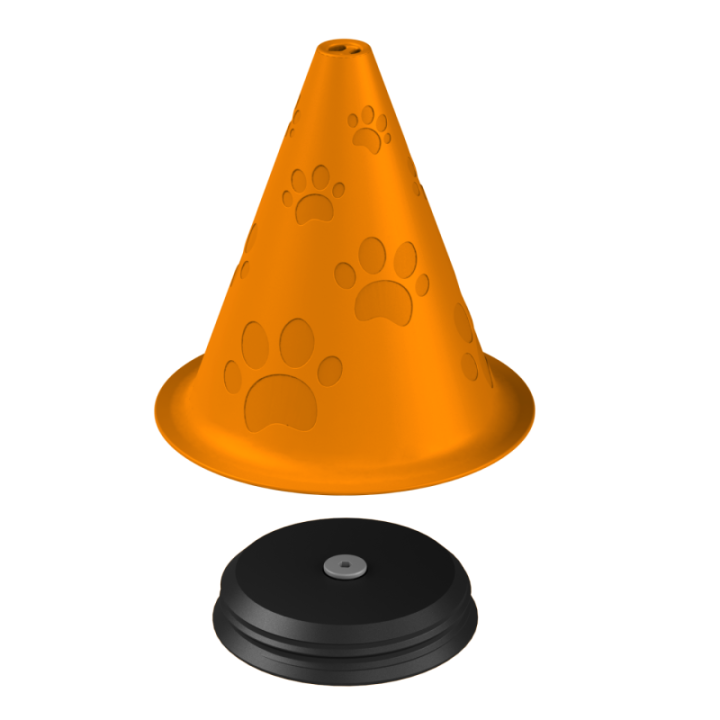 Przyrząd do noseworku z wylotem zapachu u góry – konstrukcja zapewniająca czytelny stożek zapachowy.