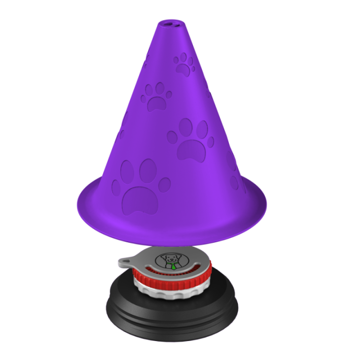 Kolorowa atrapa pachołka do profesjonalnego szkolenia węchu – doskonała do budowania motywacji psa.