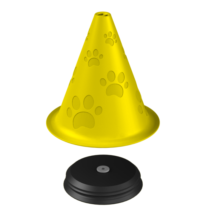 Przyrząd do noseworku z wylotem zapachu u góry – konstrukcja zapewniająca czytelny stożek zapachowy.