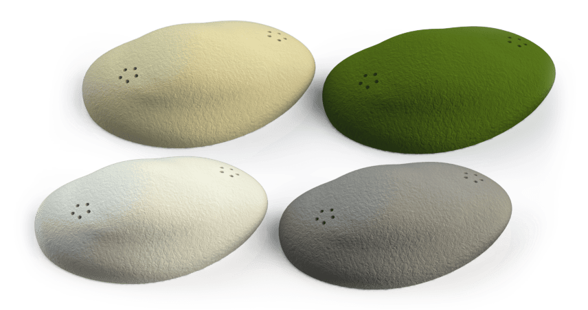 Колірна палітра каменів для виявлення запахів