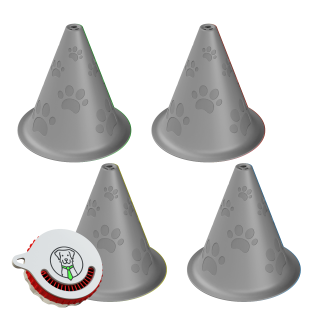 Noseworki alguskomplekt – 4x treeningkoonus + lõhnakarp Fluonose Mini+